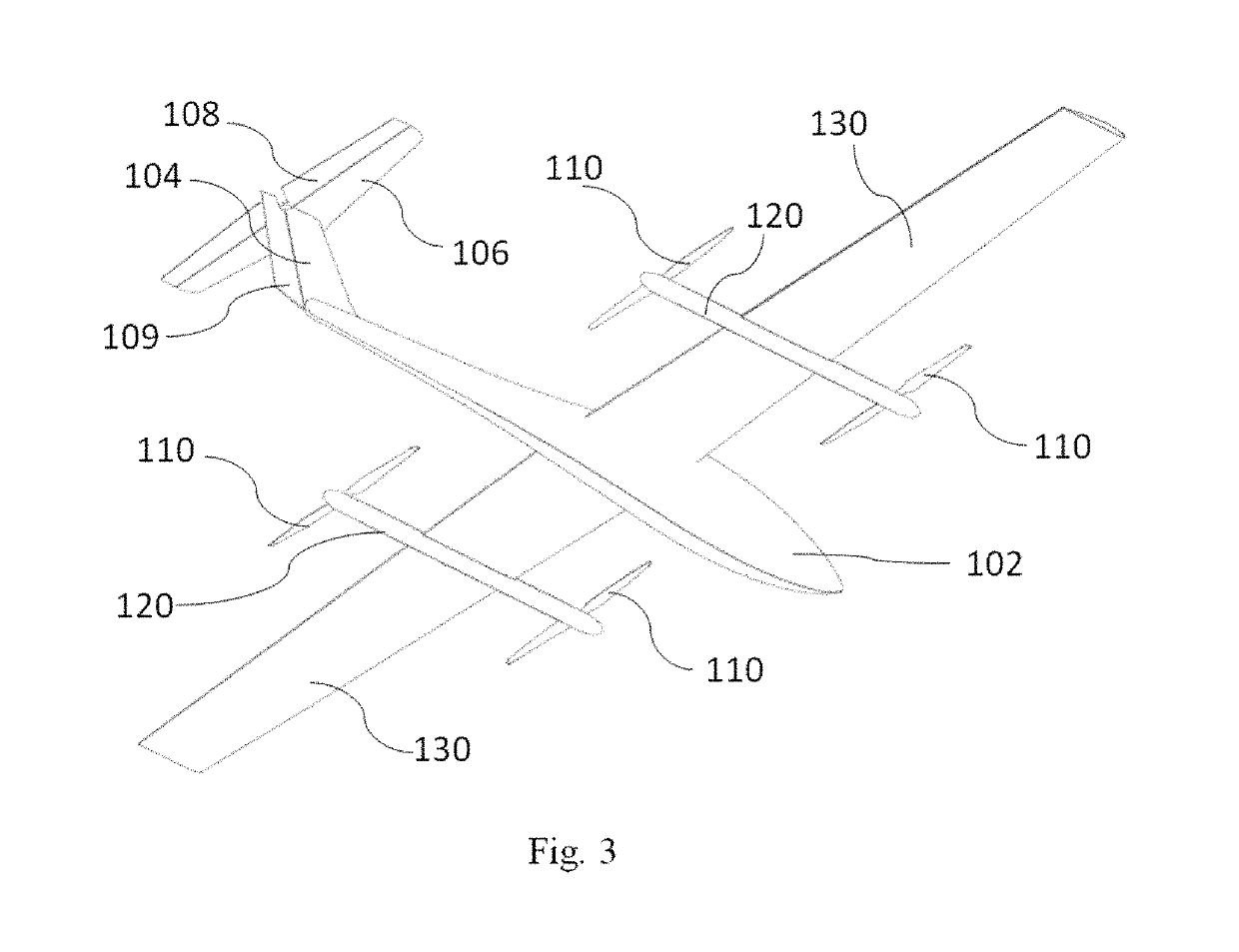 Aircraft vertical stabilizer having a lift propeller and the method of using the same