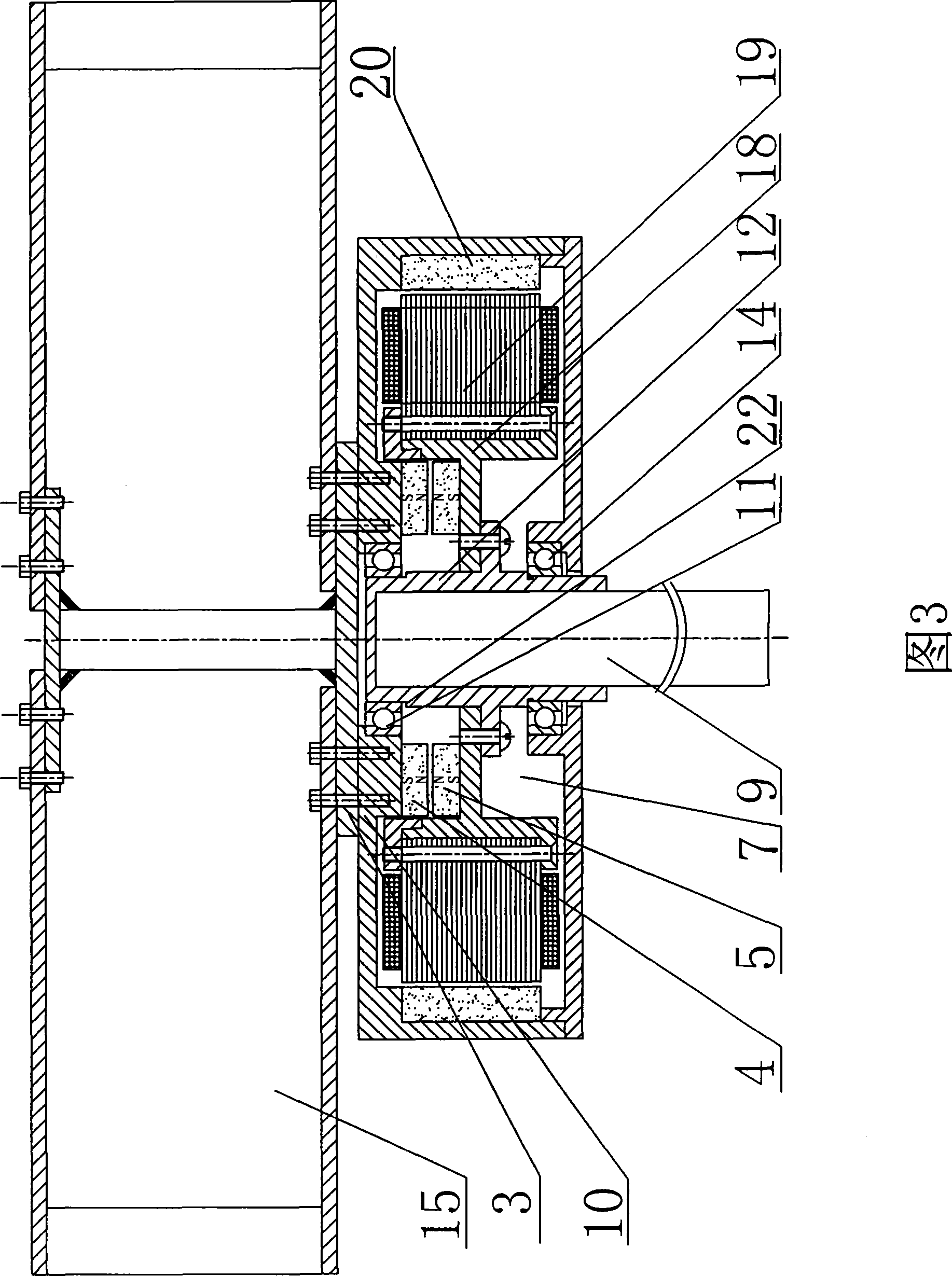 Vertical axis aerogenerator with magnetic suspension for reducing gravity force and frictional force