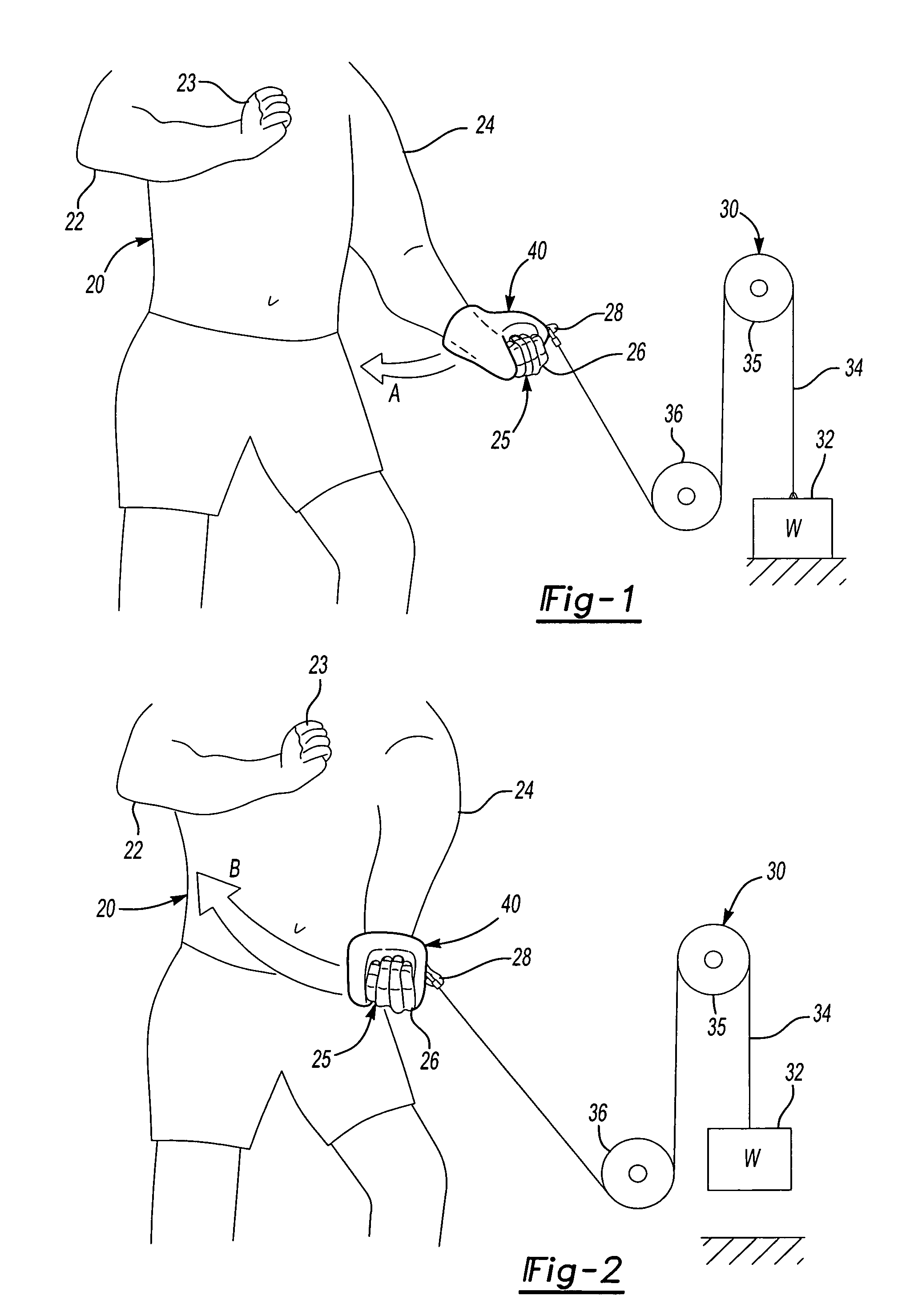 Exercise grip for exercising pectoral muscles