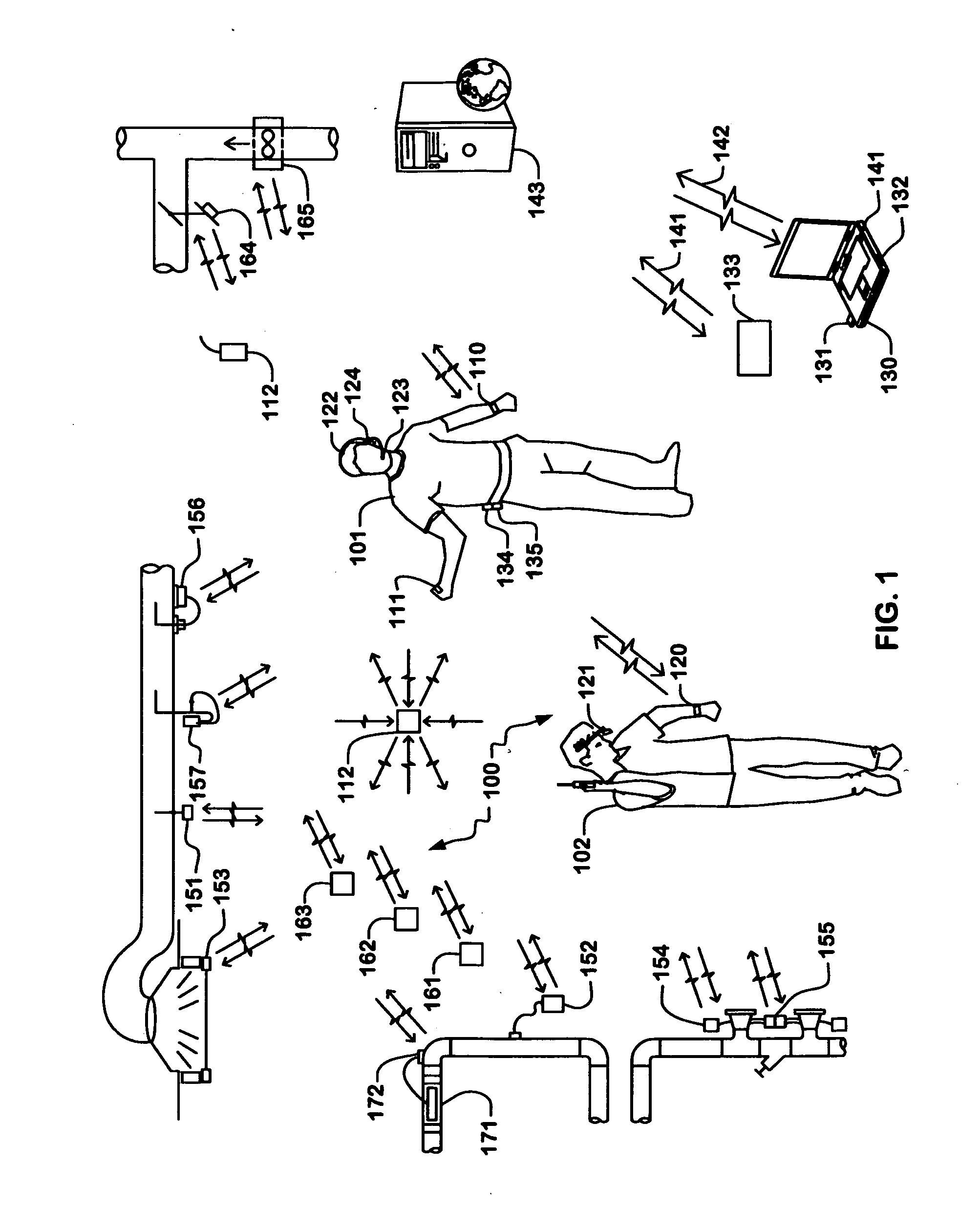 Wireless sensors system and method of using same
