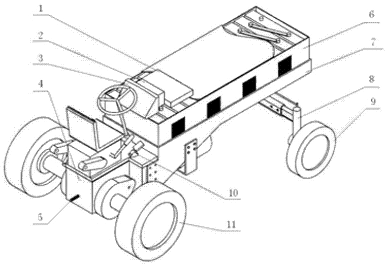 Intelligent electric tractor and layout method of chassis of intelligent electric tractor