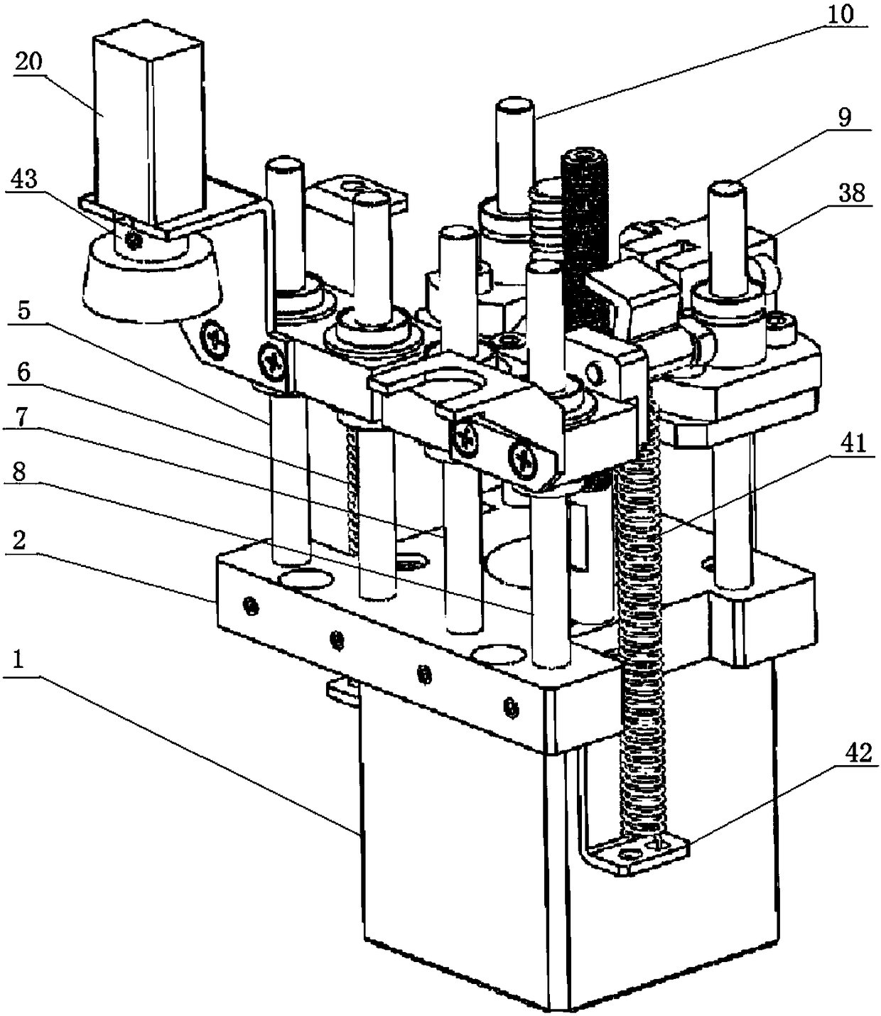 A blood collection tube rotary pressing device