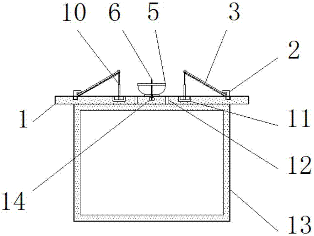 Conference table facilitating watering green plants