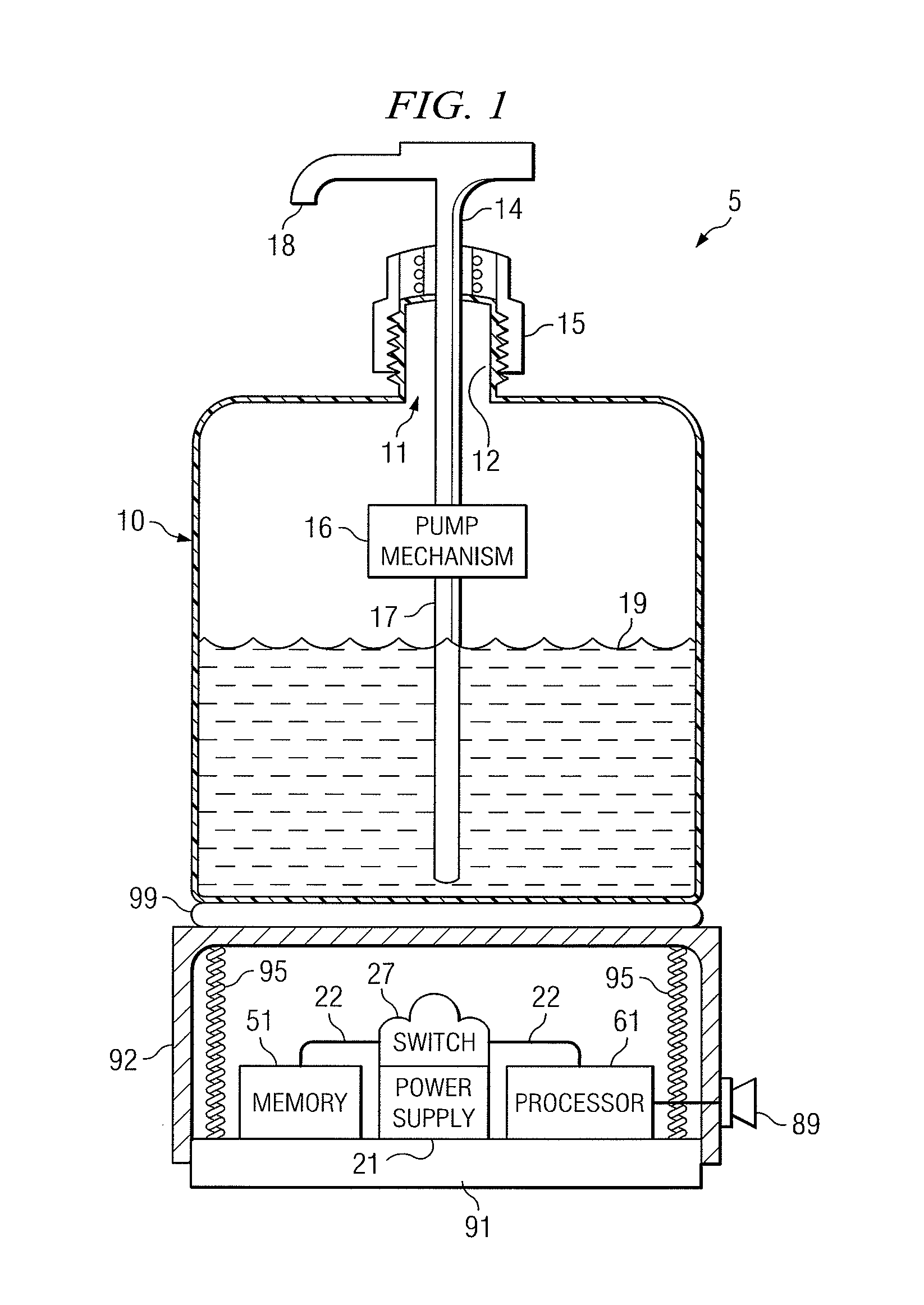 Entertaining or advertising hygiene apparatus