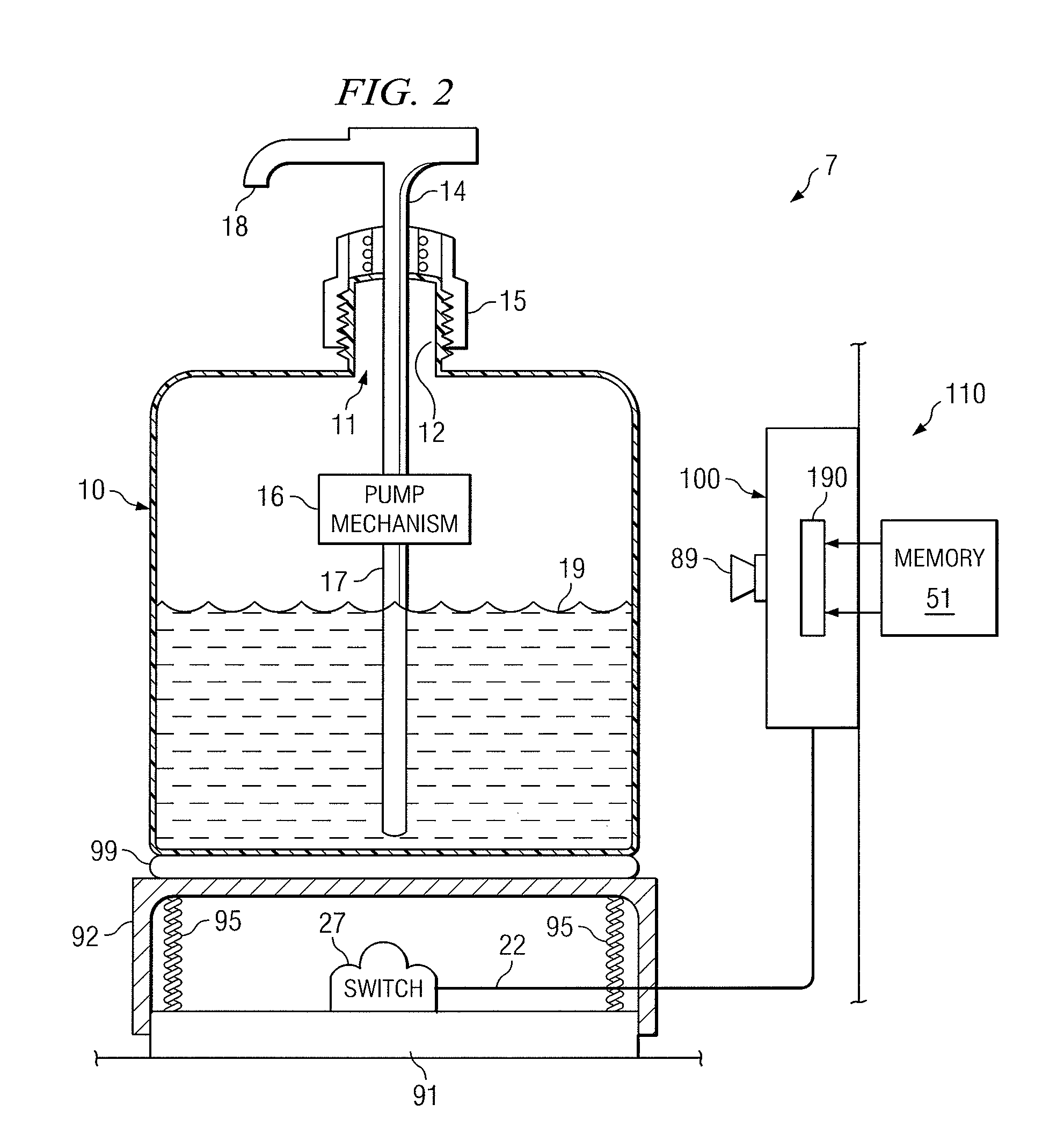 Entertaining or advertising hygiene apparatus