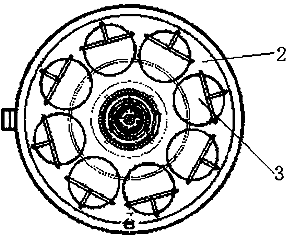 Centrifugal dehumidifying and spin-drying machine