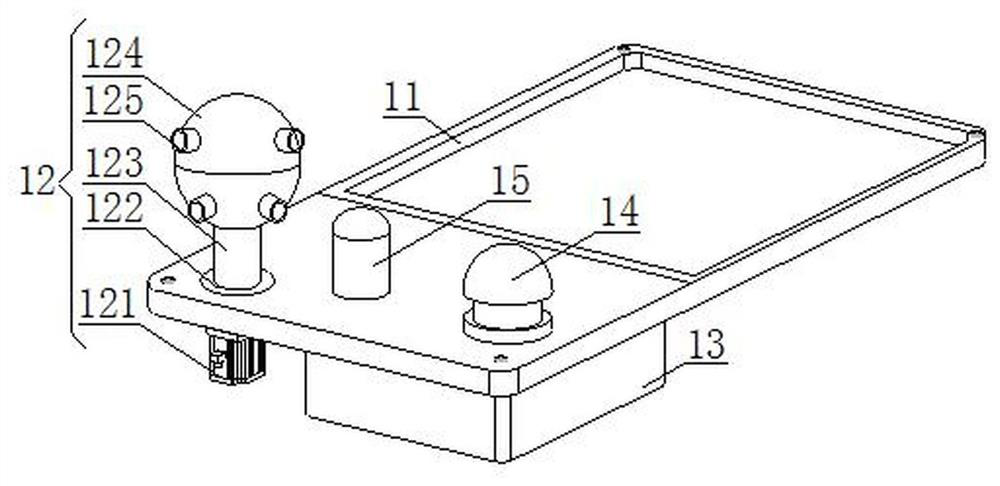 A home fire extinguishing alarm device based on computer automatic control