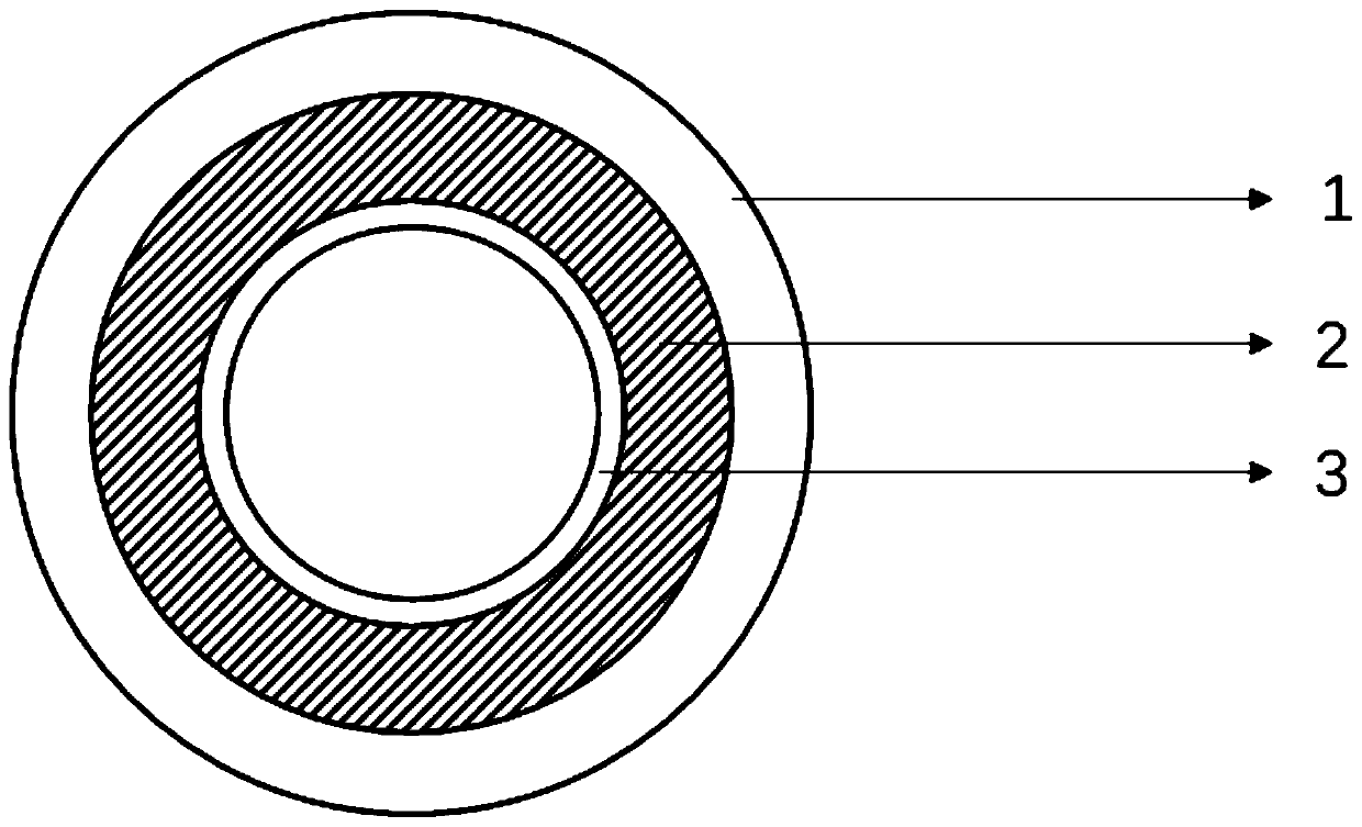 Fluorine-doped tapering sleeve and application thereof