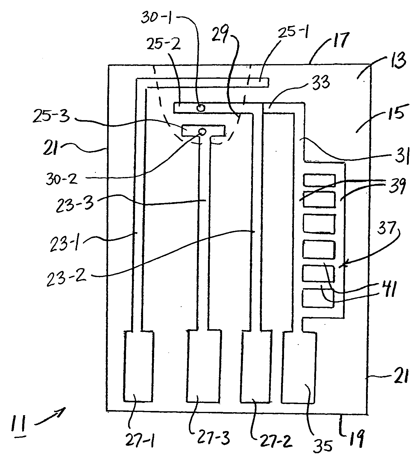 Analyte test sensor and method of manufacturing the same