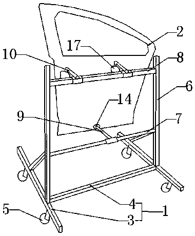 Movable operation working-position apparatus used for automobile door