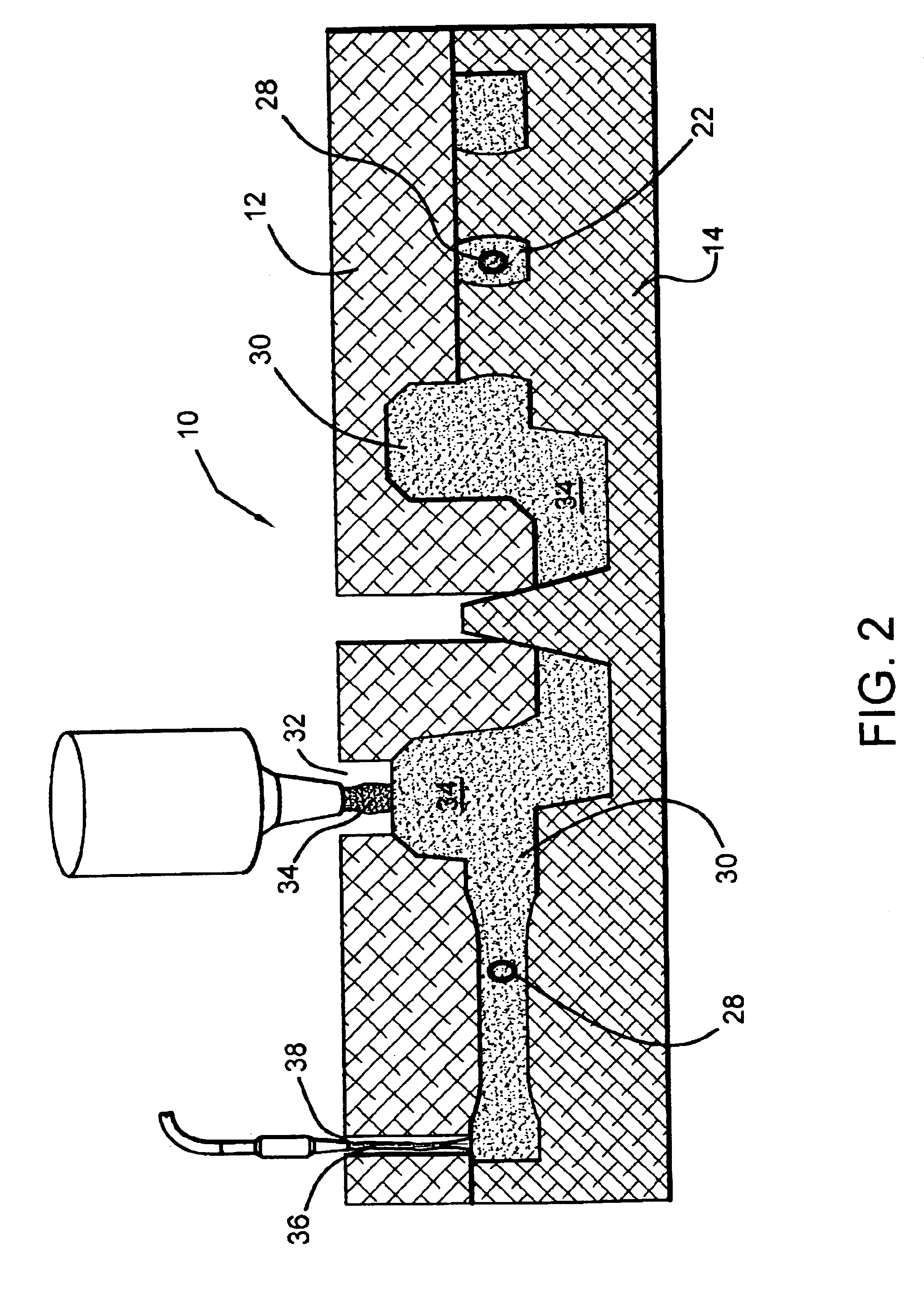 Method and apparatus for forming a part with dampener