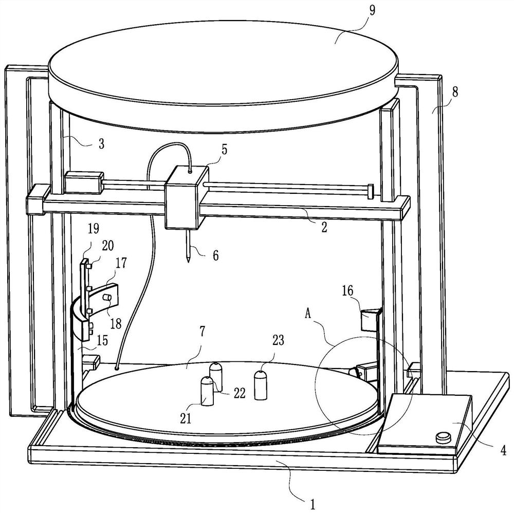 Magnetic force assisted molding three-dimensional (3D) hollow printing system