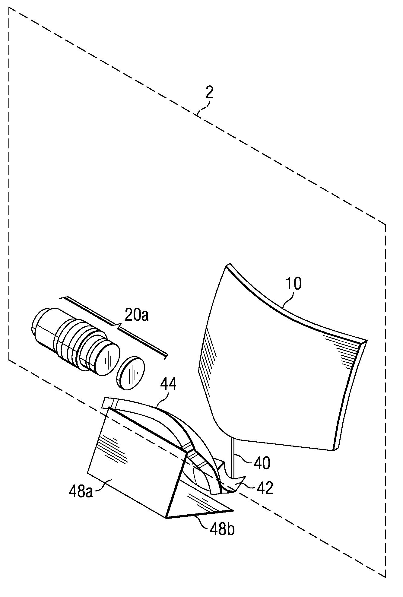 Optical system for a thin, low-chin, projection television