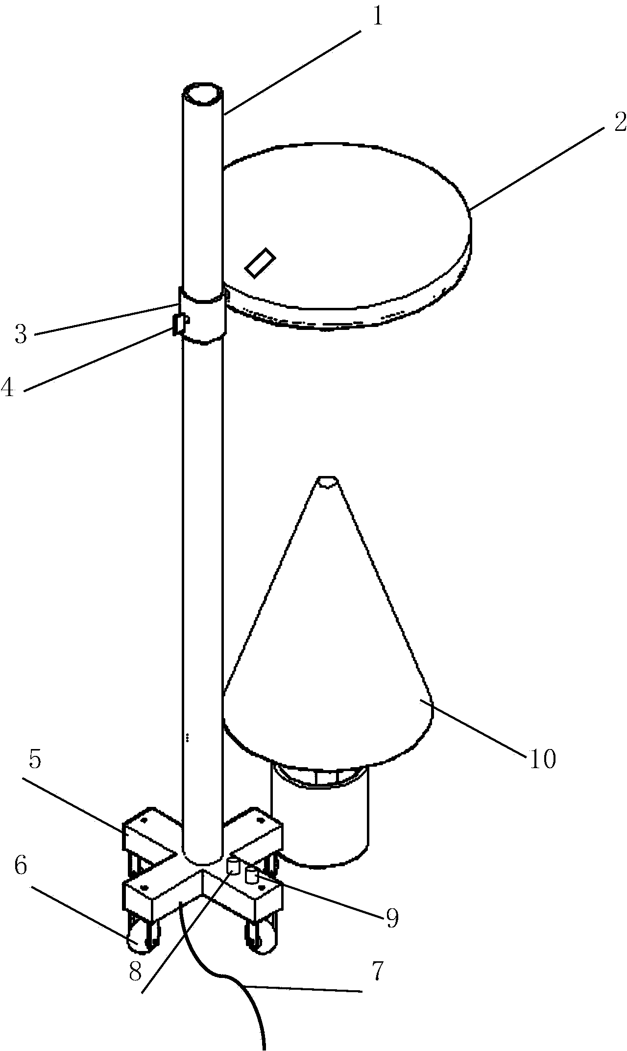 LED light supplement lamp for potted flowers and manufacturing method thereof