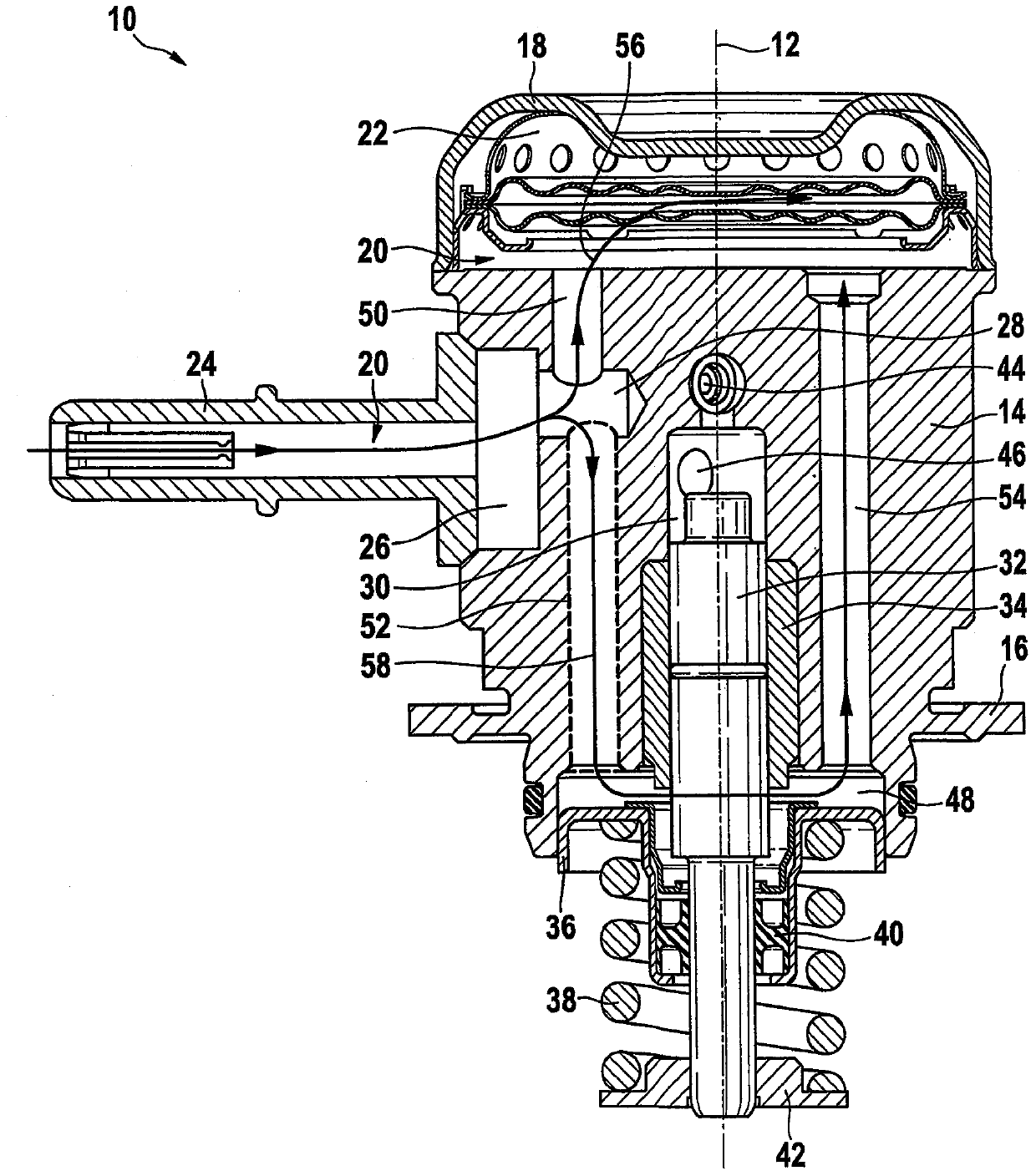 Piston pumps, especially fuel pumps for fuel systems of internal combustion engines