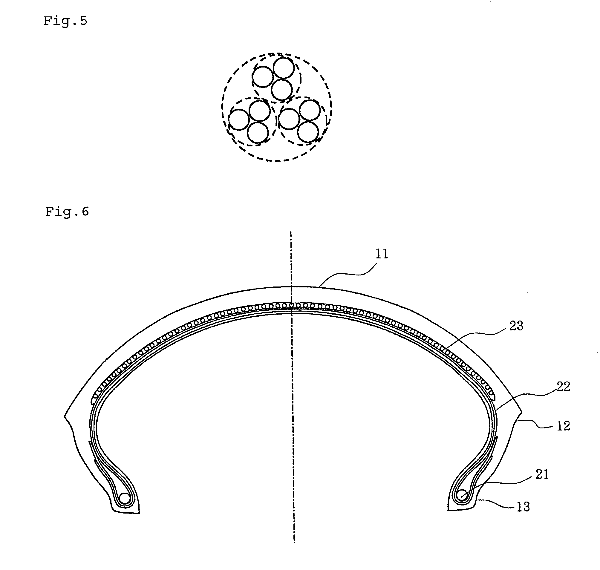 Rubber-steel cord composite and tire using the same