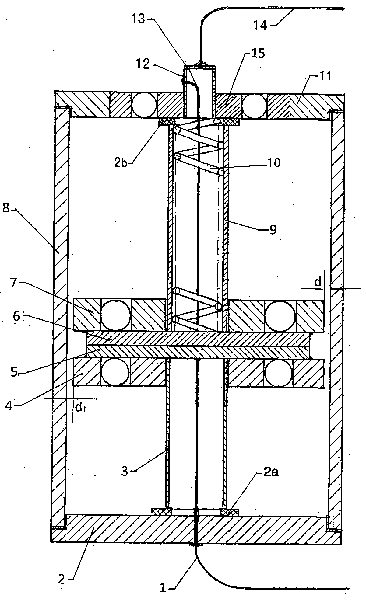 A rotary power connection device