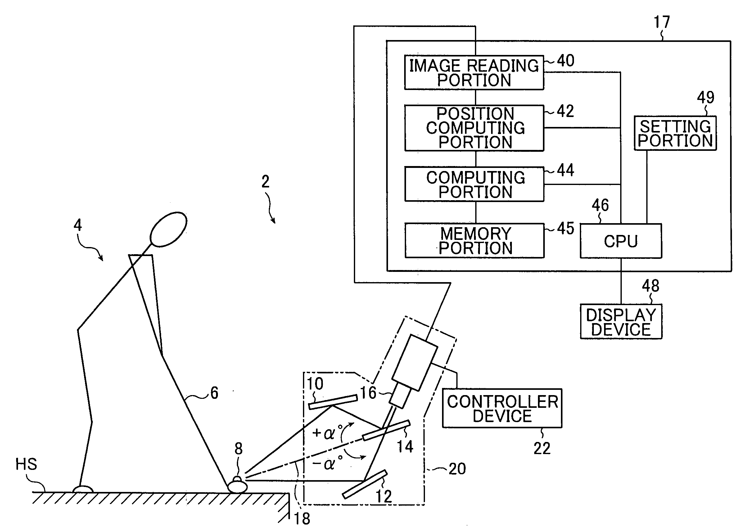 Apparatus and method of measuring the flying behavior of a flying body