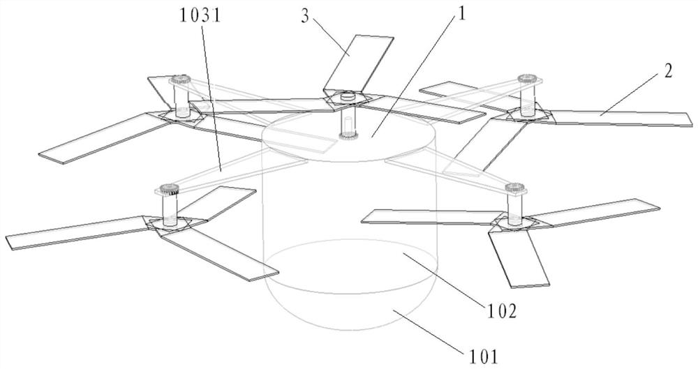 Semi-active rotor type reentry return device