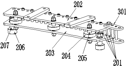 Curve rotating platform device