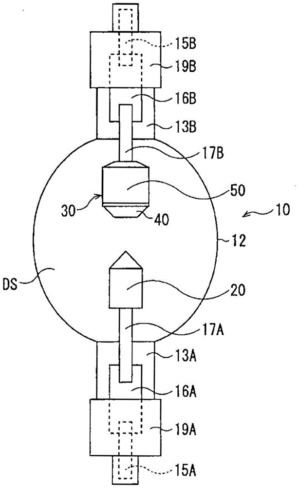 Method for manufacturing discharge lamp electrode