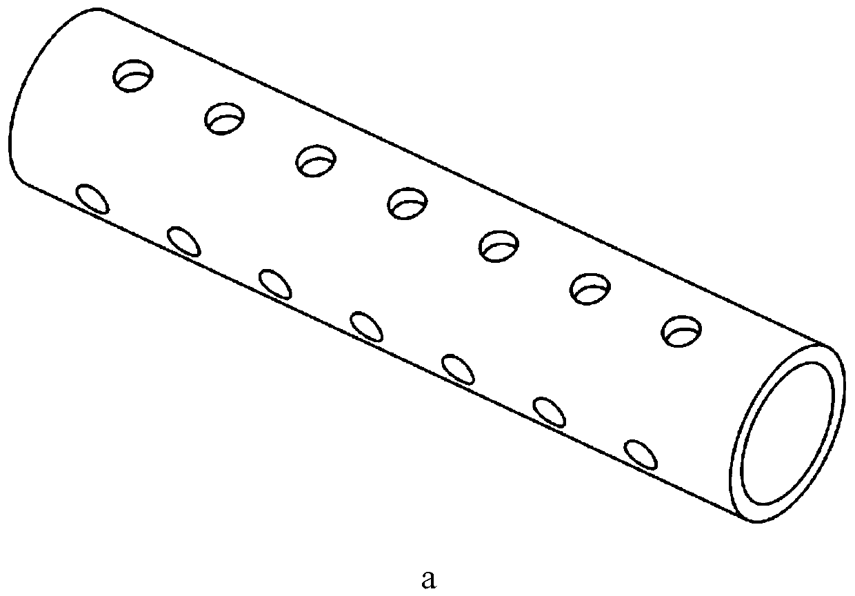 A protective packaging device for a surgical puncture device and a packaging method thereof