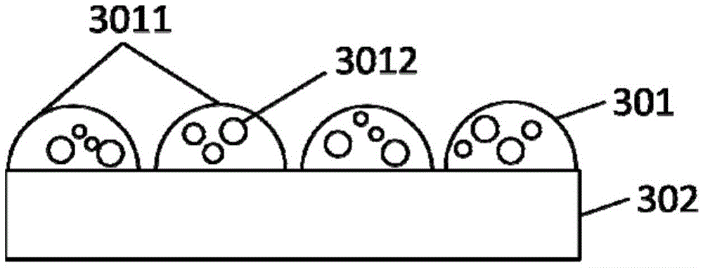 An optical projection screen for display and a manufacturing method thereof