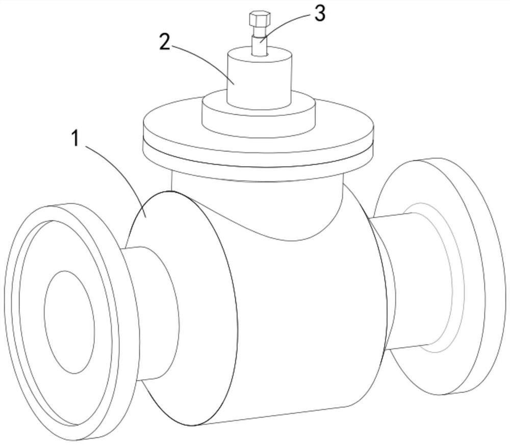 A noise reduction and impurity decompression regulating valve