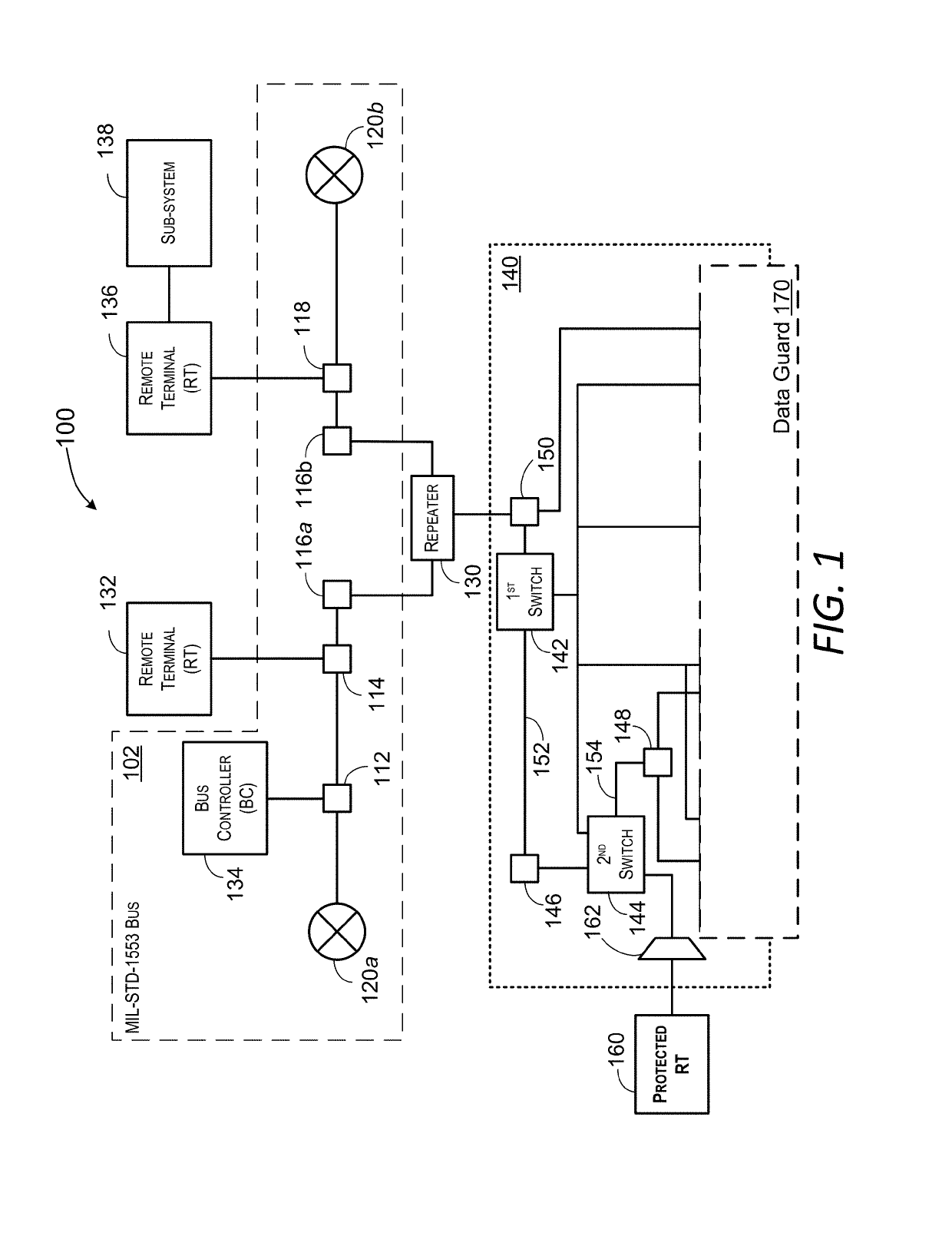 System and method of monitoring data traffic on a MIL-STD-1553 data bus
