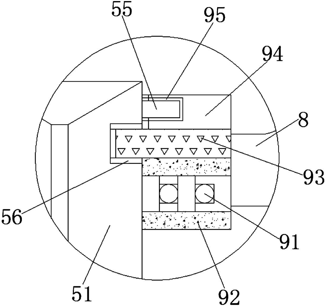 Baric automatic flowing-based cleaning device special for computer mechanical keyboard