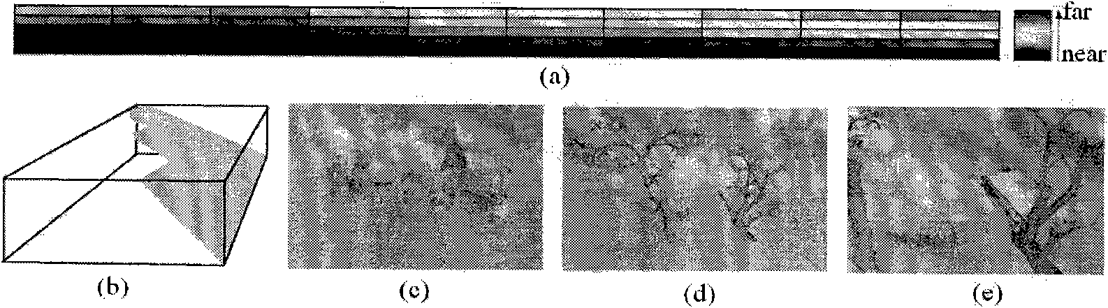 Method and system for computing three-dimensional space layout based on scattered perspective image