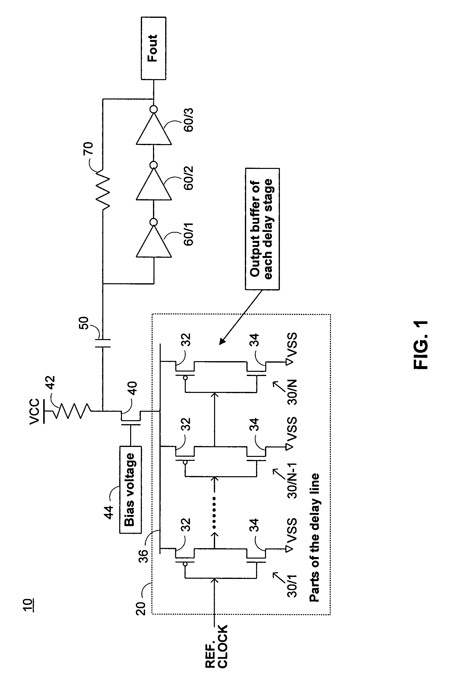 Frequency synthesizer circuitry employing delay line