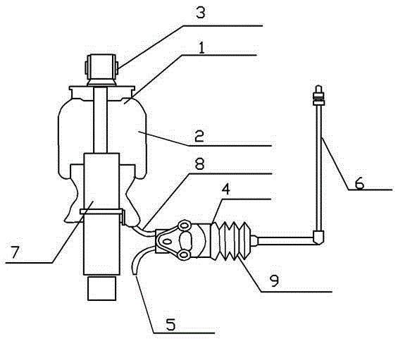 Air spring damping structure