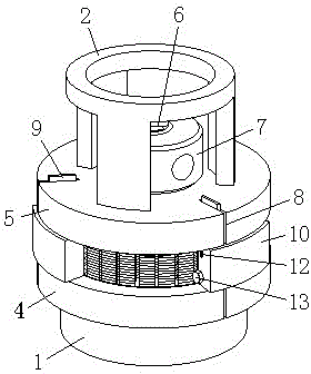 Method for guaranteeing stack mounting precision of straight-slot iron cores of motor and stack mounting die employed in method
