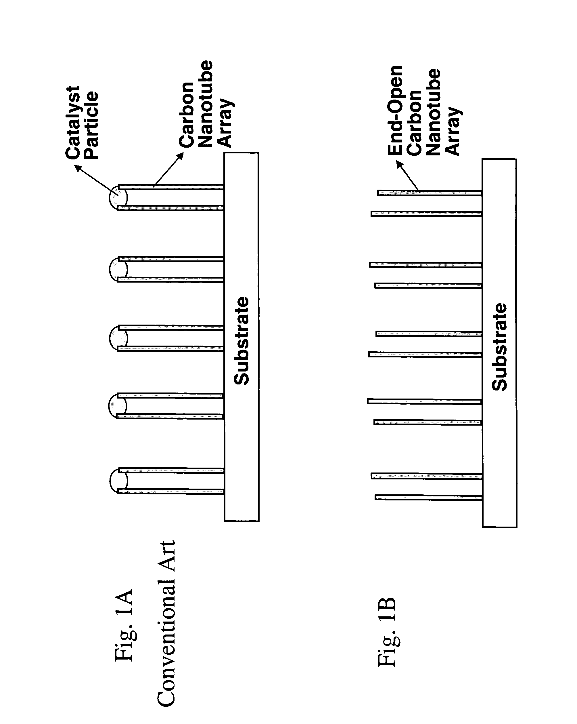 Aligned and open-ended nanotube structure and method for making the same