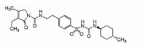 A glimepiride tablet and a preparing method thereof