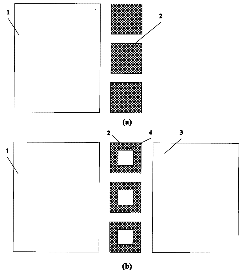 Detection method for pattern offset between exposure areas and test pattern
