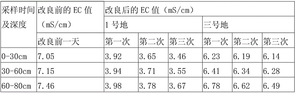 Physical improvement agent and improvement method for saline and alkaline land soil