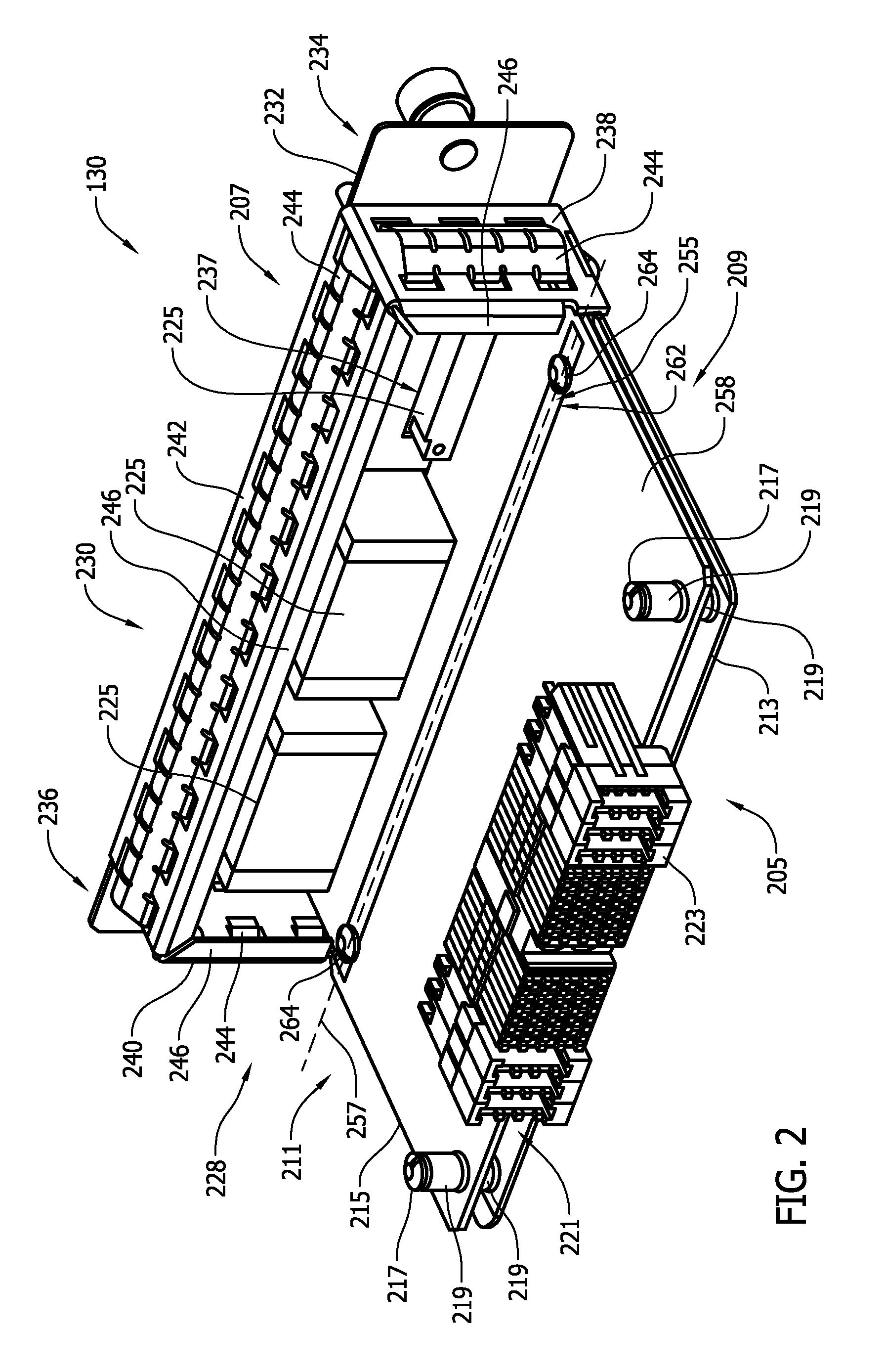 Module for use with a monitoring system and method of assembling same