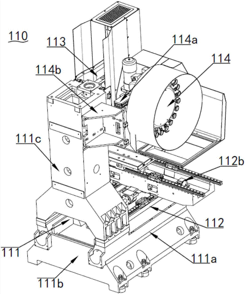 Low-noise vertical machining center