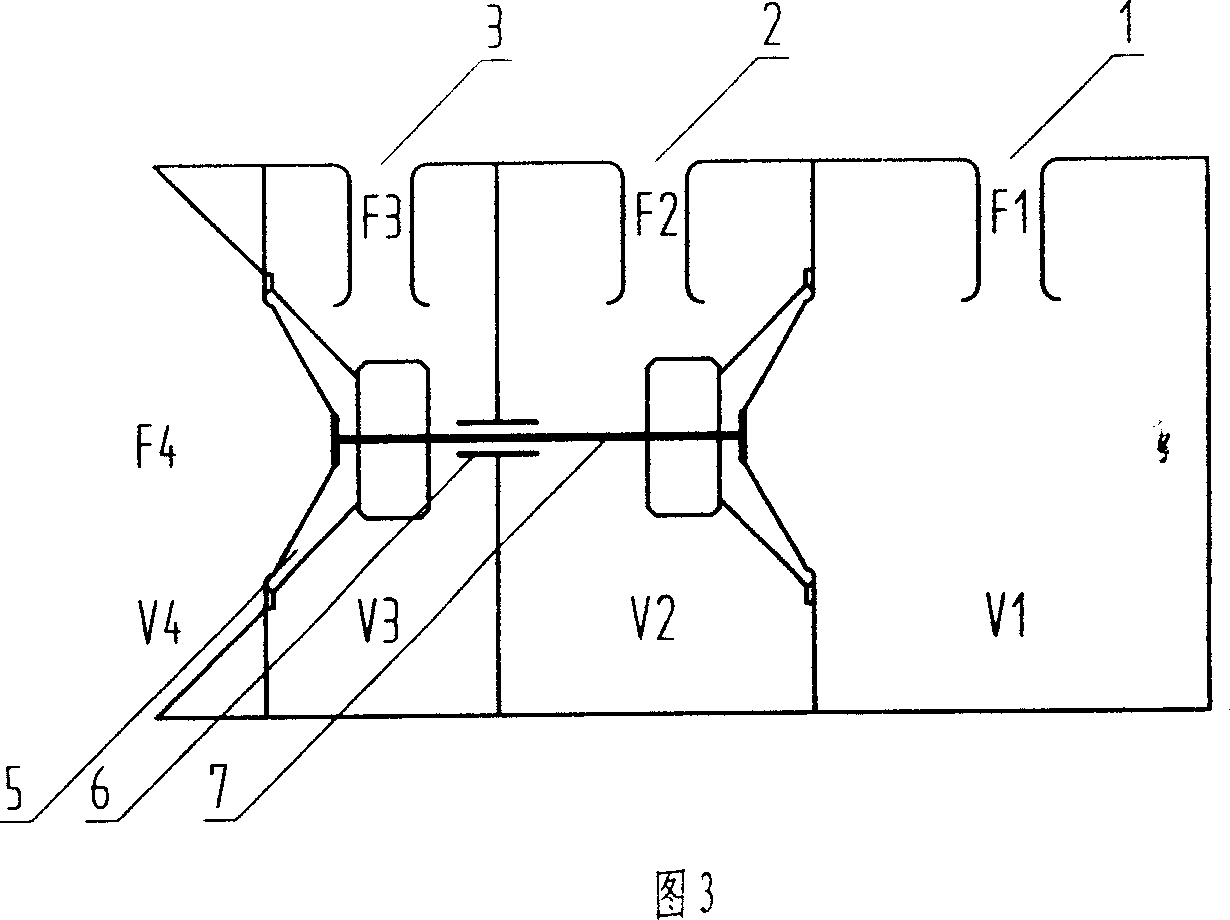 Multiple resonance points linked bass sound-box