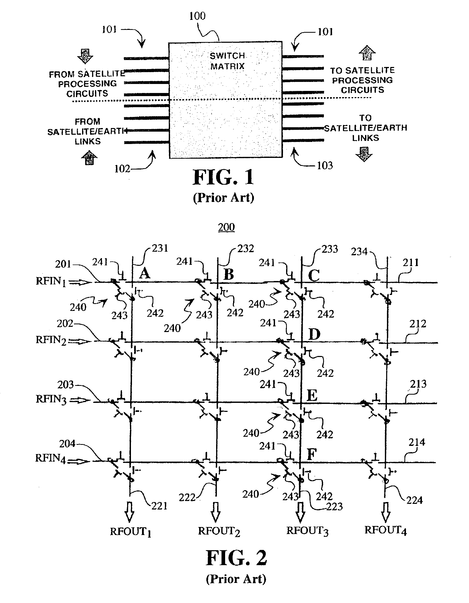 RF MEMS switch matrix