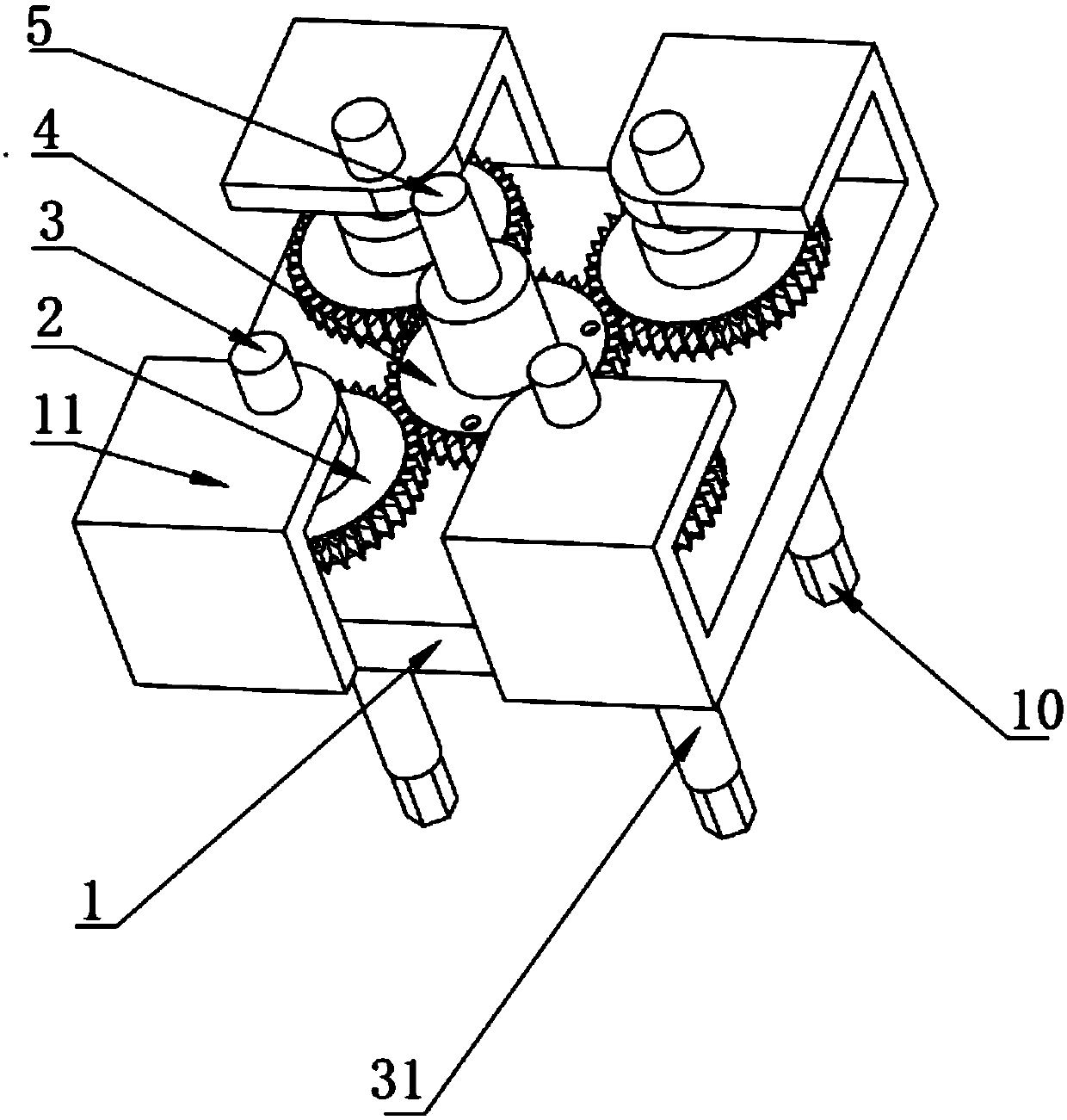 Synchronous fastening device