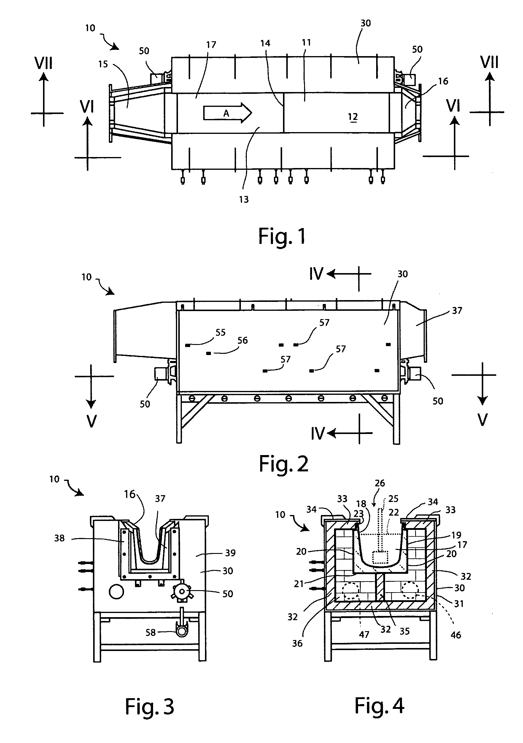 Method of and apparatus for conveying molten metals while providing heat thereto