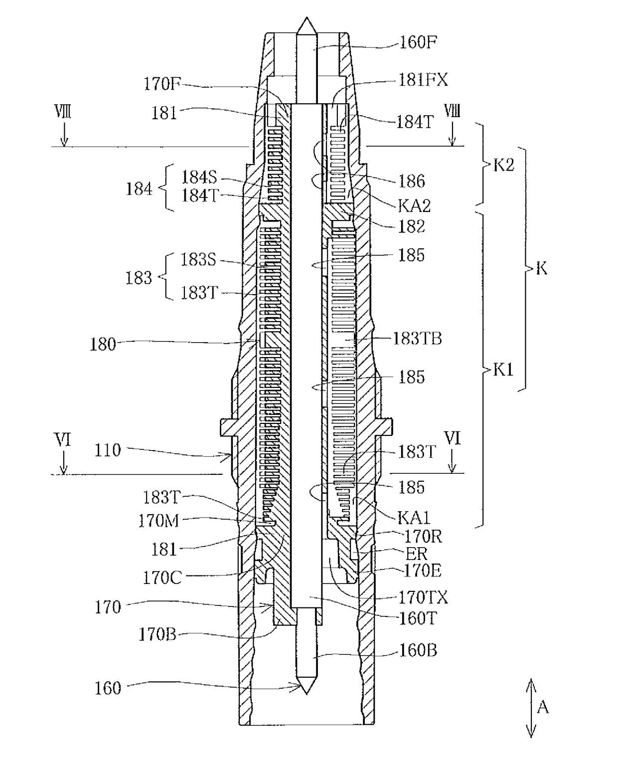 Pressure fluctuation buffering mechanism and applicator