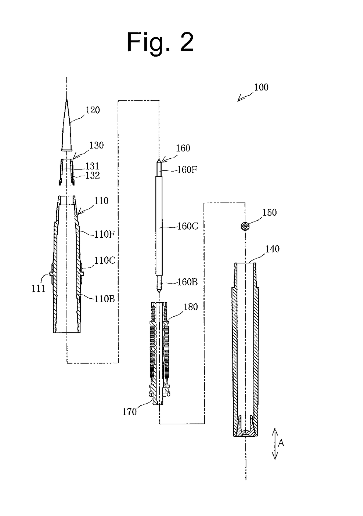 Pressure fluctuation buffering mechanism and applicator