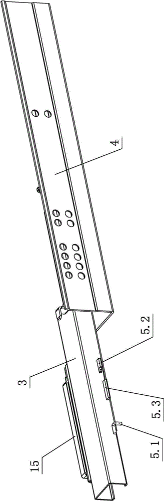 Drawer slide rail which is closed in damping mode and opened in pressing mode