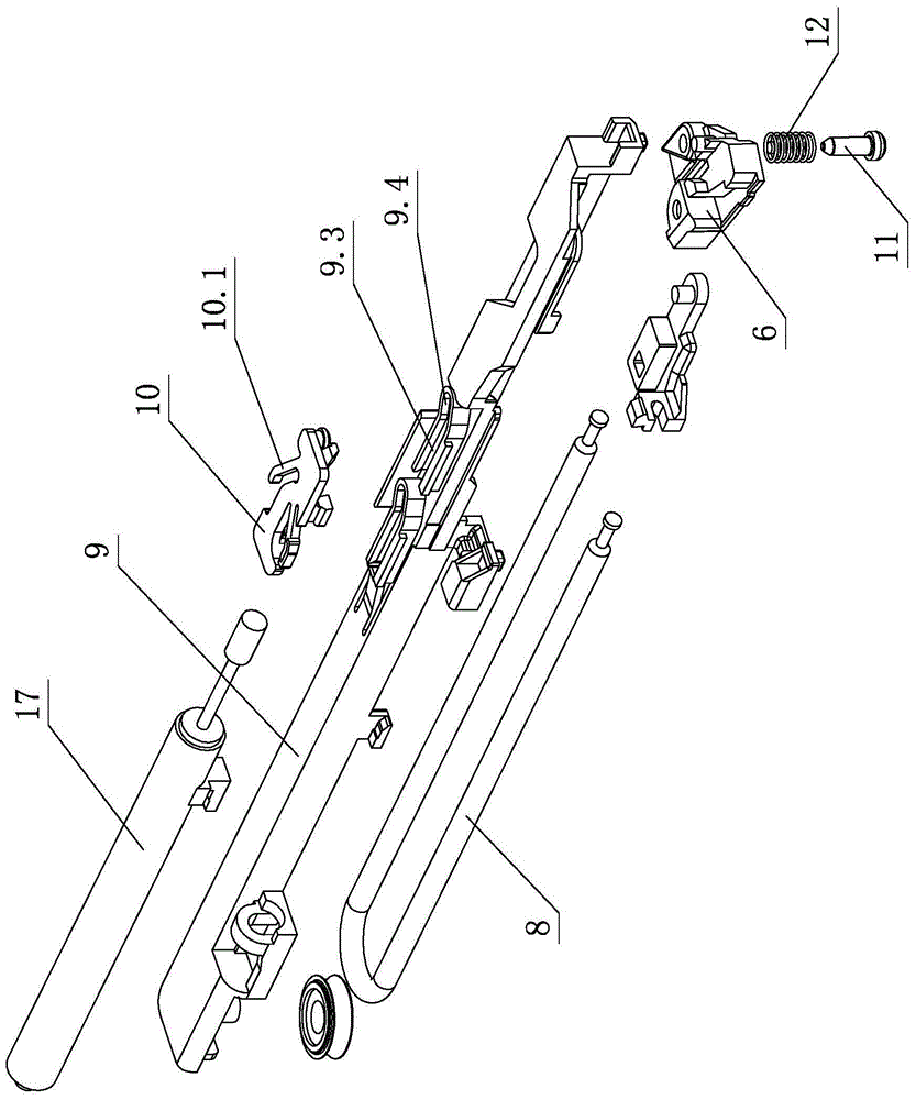 Drawer slide rail which is closed in damping mode and opened in pressing mode