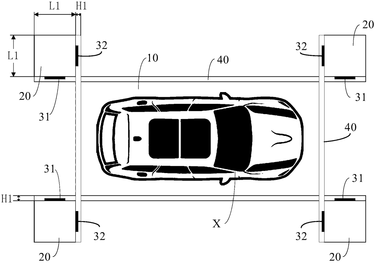 Three-dimensional calibration scene of automobile panoramic system and calibration method using scene