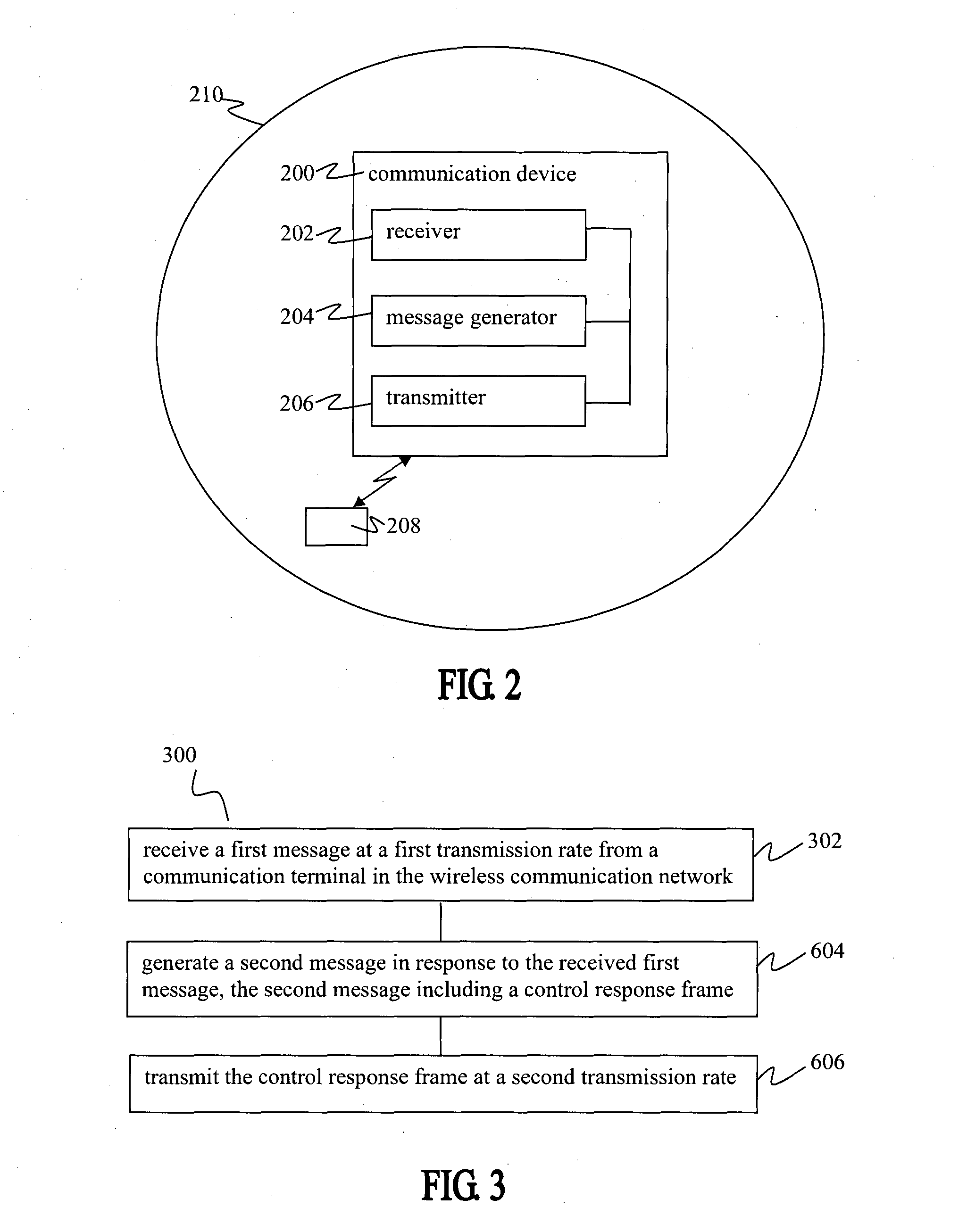 Method and a communication terminal for modulating a message for transmission in a wireless communication network